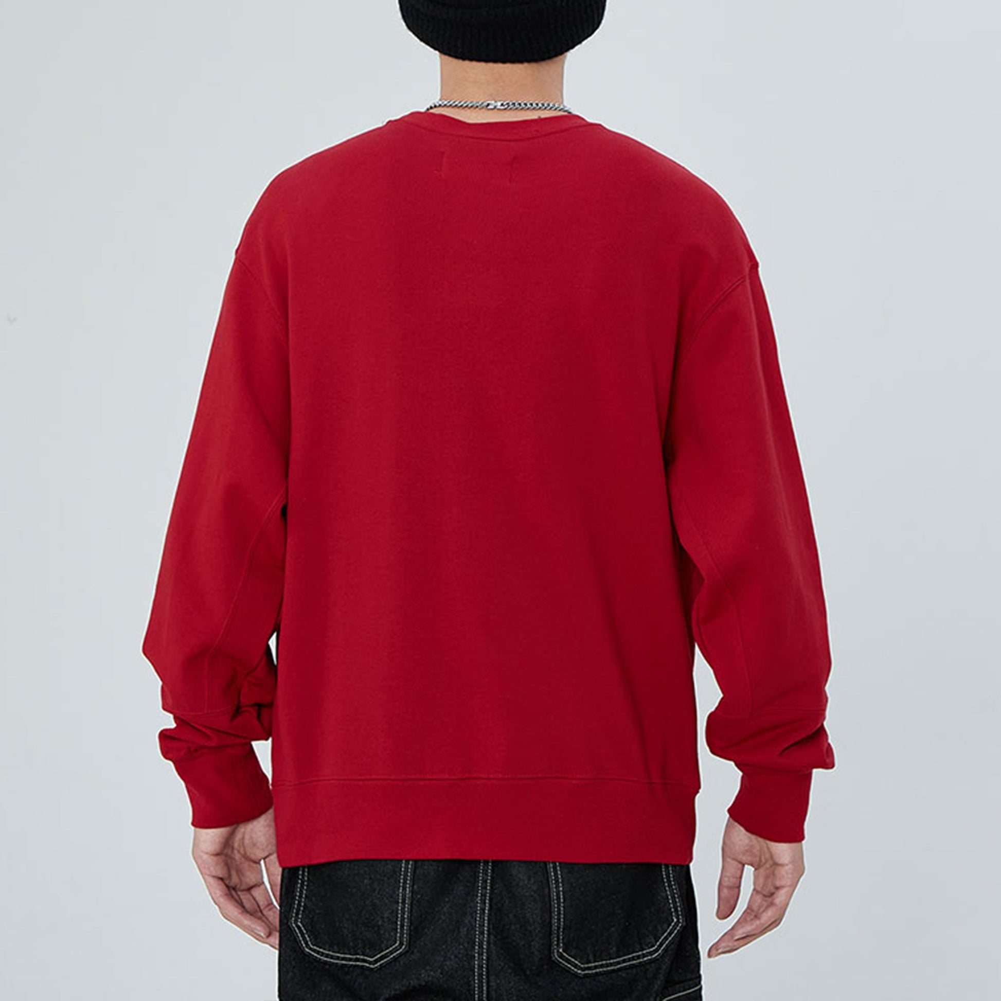 Men's Air Jordan Casual Sports Alphabet Printing Round Neck Pullover Red DA7195-677