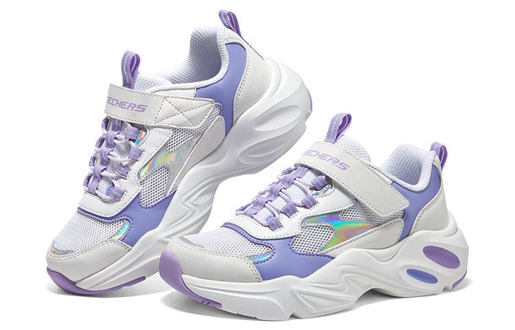 (GS) Skechers DLITES 1.0 'White Lavender' 319009L-WLV