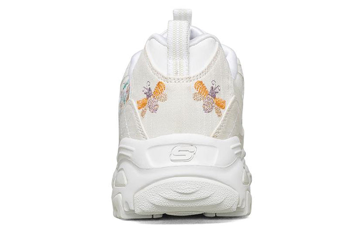 (WMNS) Skechers D'Lites 1.0 Low Running Shoes White 149465-WHT