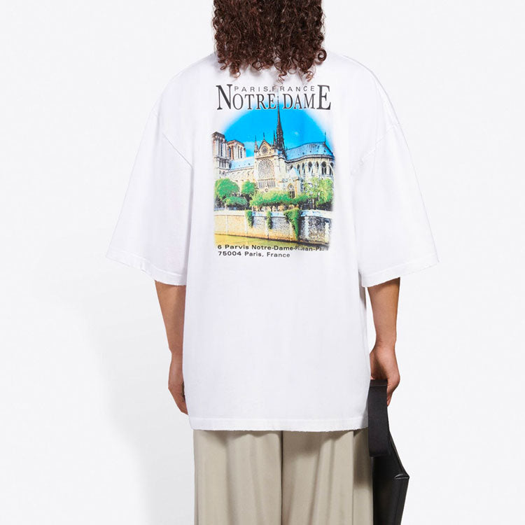 Balenciaga Unisex SS21 Oversized Cotton White 641614TJVH69000
