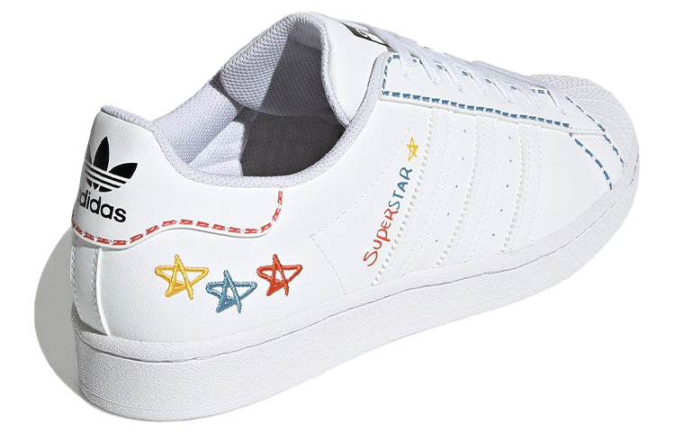 adidas Originals Superstar Shoes 'White Blue Yellow' GZ3034