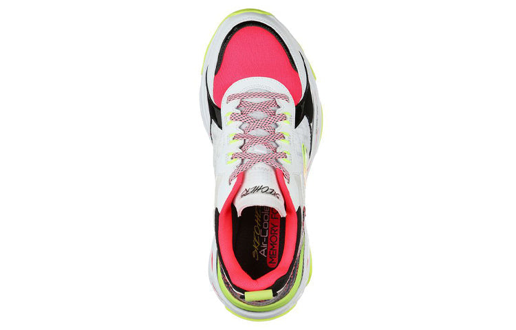 (WMNS) Skechers Energy Racer Low-Top Running Shoes White/Red/Black 149372-WBC