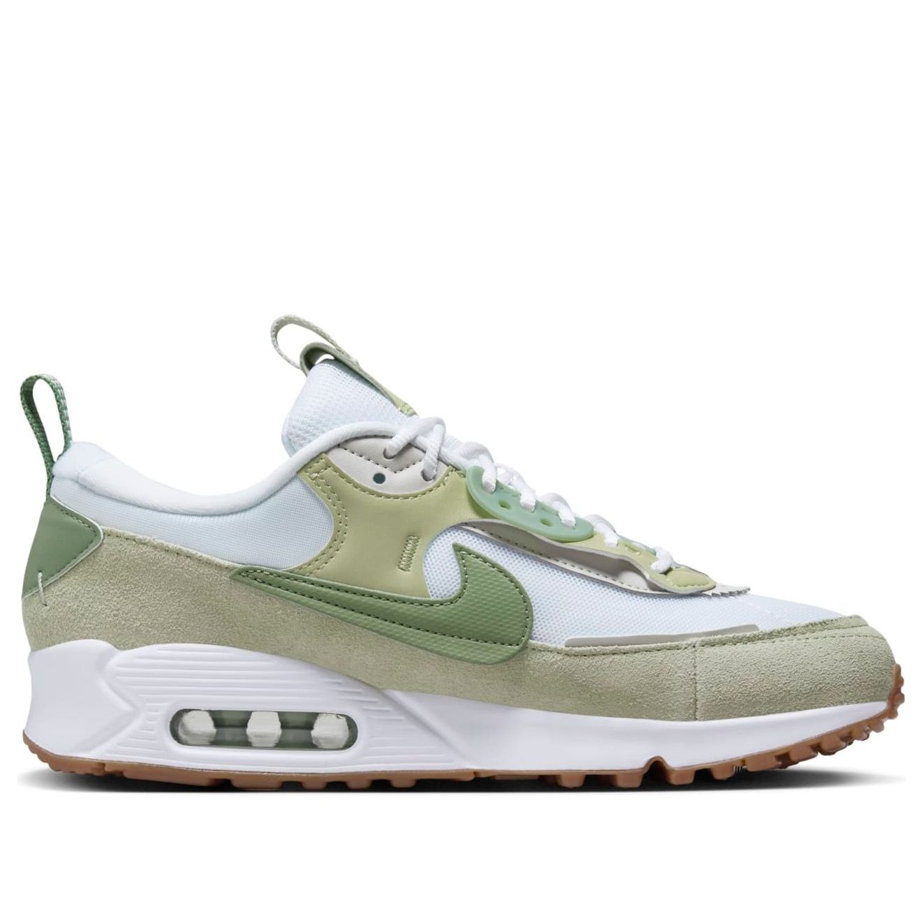 (WMNS) Nike Air Max 90 Futura 'White Olive Aura Gum Medium Brown' HF5052-100