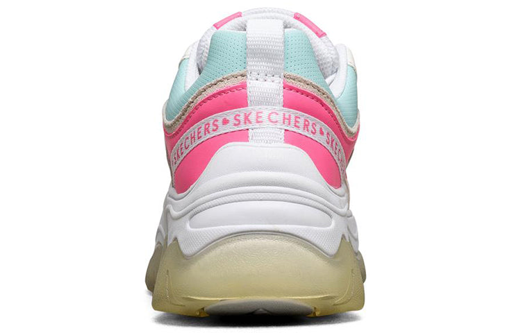 (WMNS) Skechers Ampp'D Low-Top White/Blue/Pink 155051-WPKB