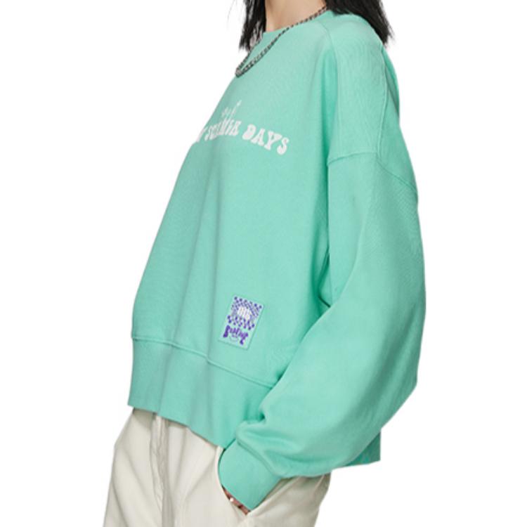 (WMNS) Li-Ning Badfive Casual Pullover 'Aqua' AWDS662-2