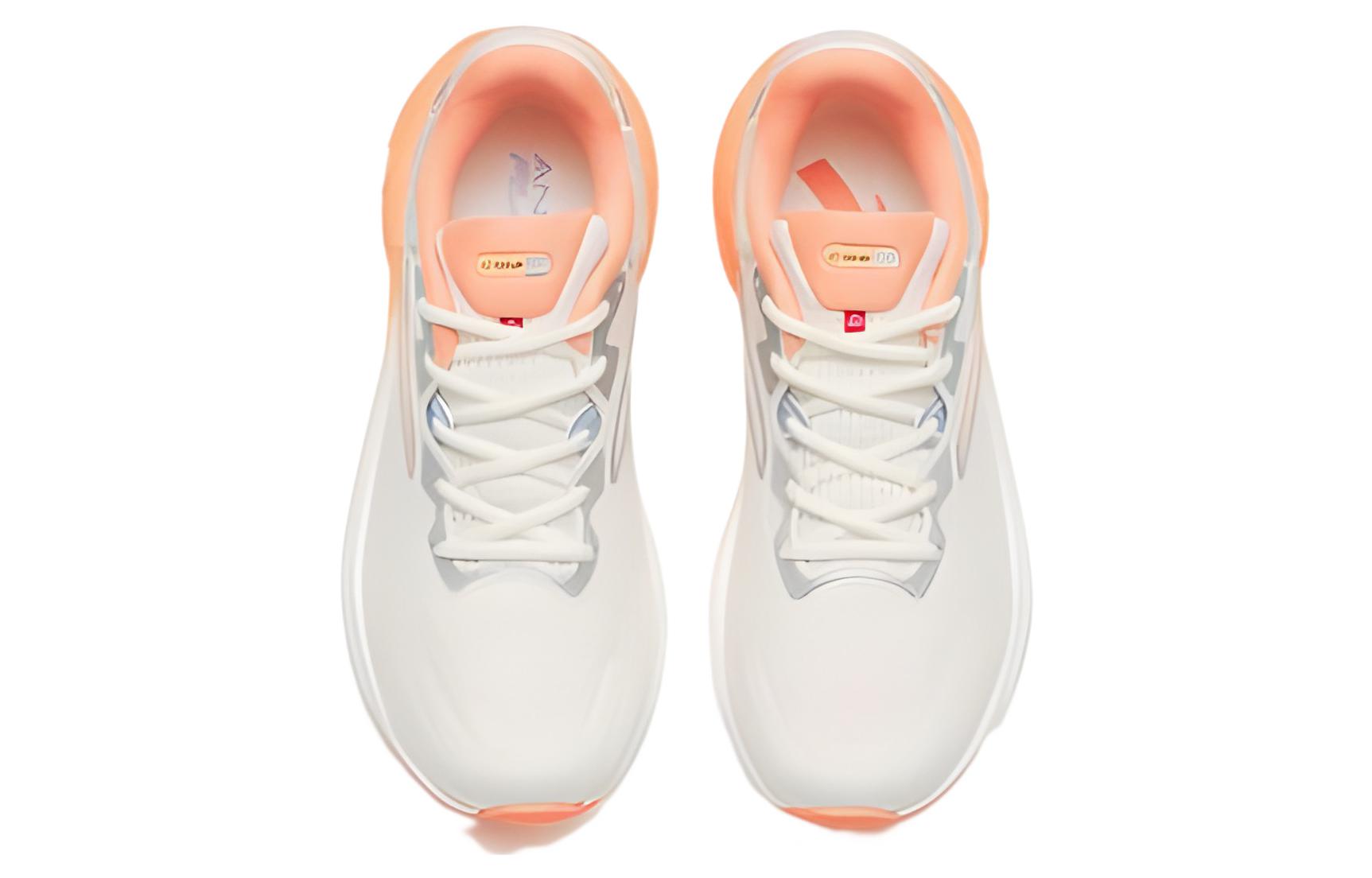 (WMNS) ANTA C100 Low 'White Orange Silver' 122245586-1