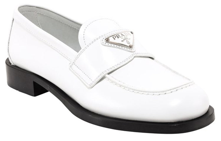 (WMNS) PRADA Patent Leather Loafers 'White' 1D238M_055_F_0009