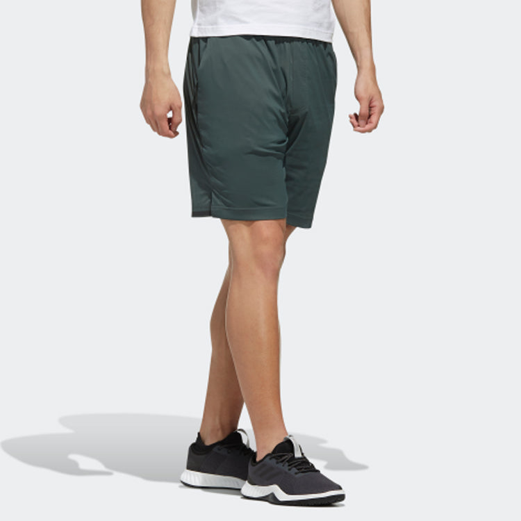 Men's adidas Zipper Pocket Small Logo Green Shorts DZ2220
