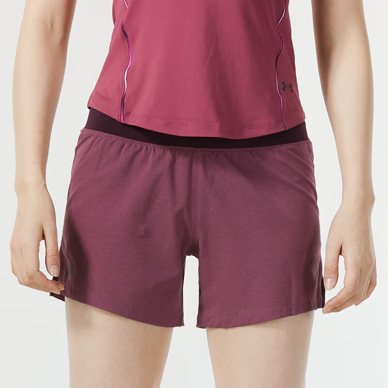 (WMNS) Under Armour 5 Launch Shorts 'Red' 1342841-678