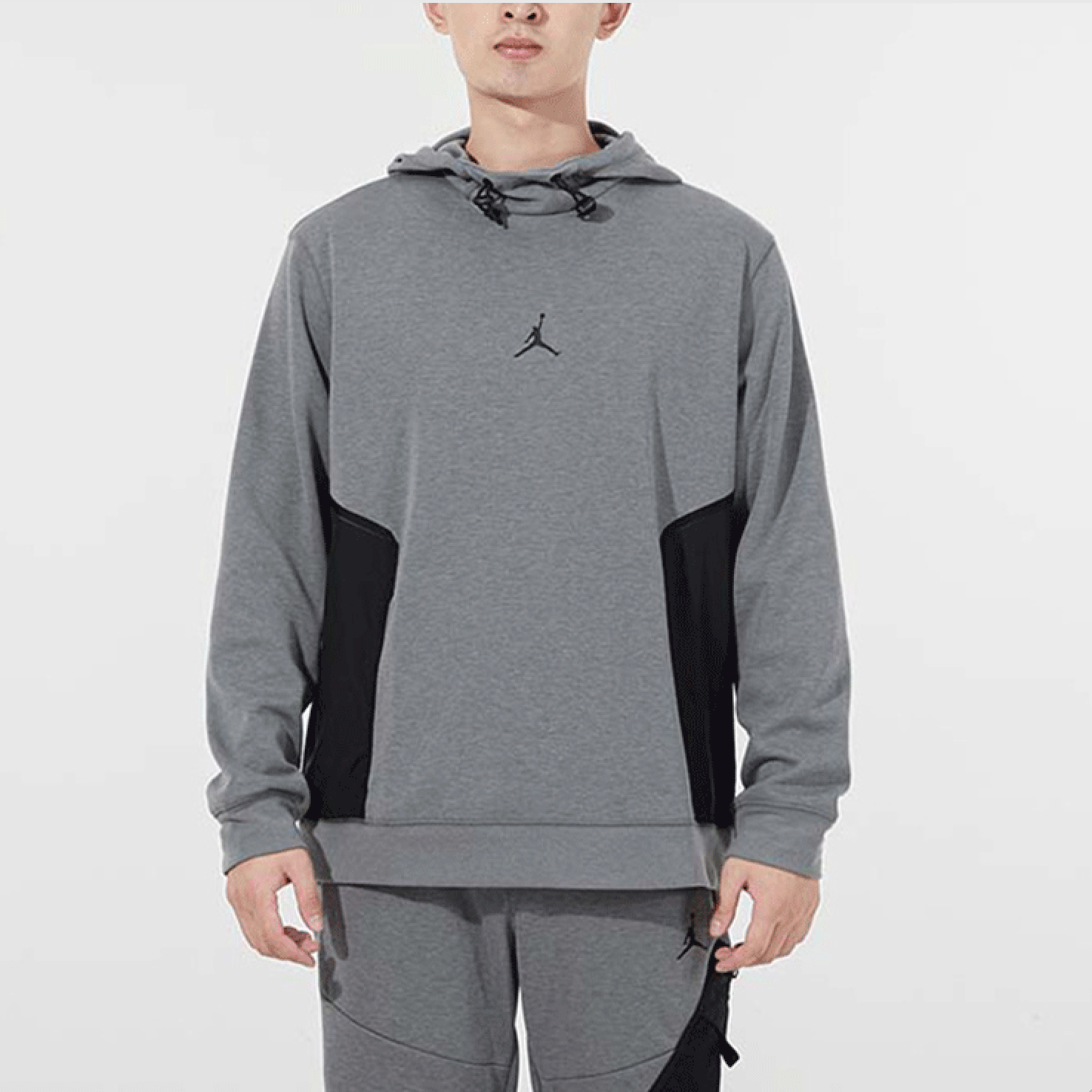 Men's Jordan Casual Sports Logo Pullover Long Sleeves Gray DA9850-091