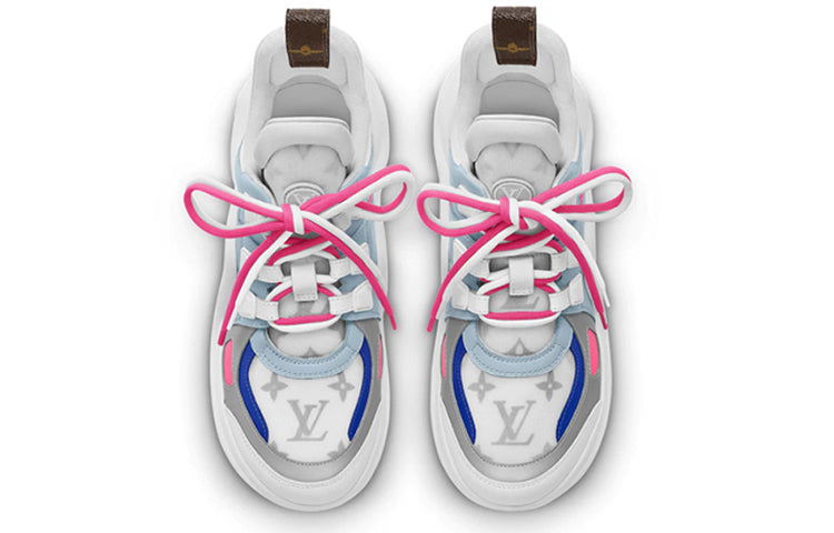 (WMNS) LOUIS VUITTON LV Archlight Sports Shoes Pink/White/Blue 1A65K6