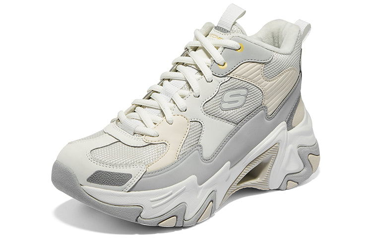 (WMNS) Skechers HighTop Versatile Comfort ShockAbsorbent Shoes 'Beige Grey' 896274-GYMT
