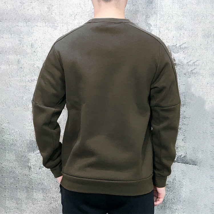 adidas AI CS Space Athleisure Casual Sports Round Neck Pullover Brown FJ0225