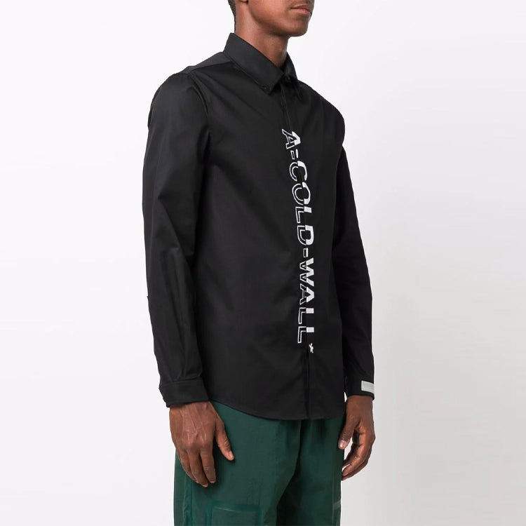 A-COLD-WALL* Logo Branded Shirt 'Black' ACWMSH038-BLACK