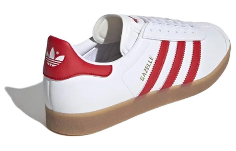 adidas Gazelle Leather 'White Red Gum' IH0377
