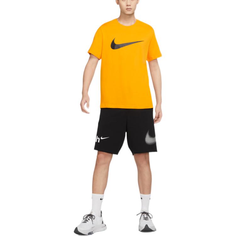 Nike Casual Sports Large Logo Printing Shorts Black DX6310-010
