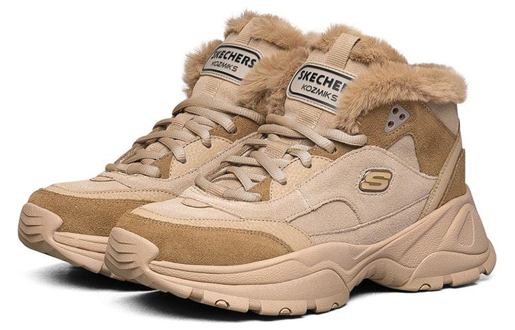 (WMNS) Skechers Kozmiks High-Top Running Shoes Brown 88888391-TAN