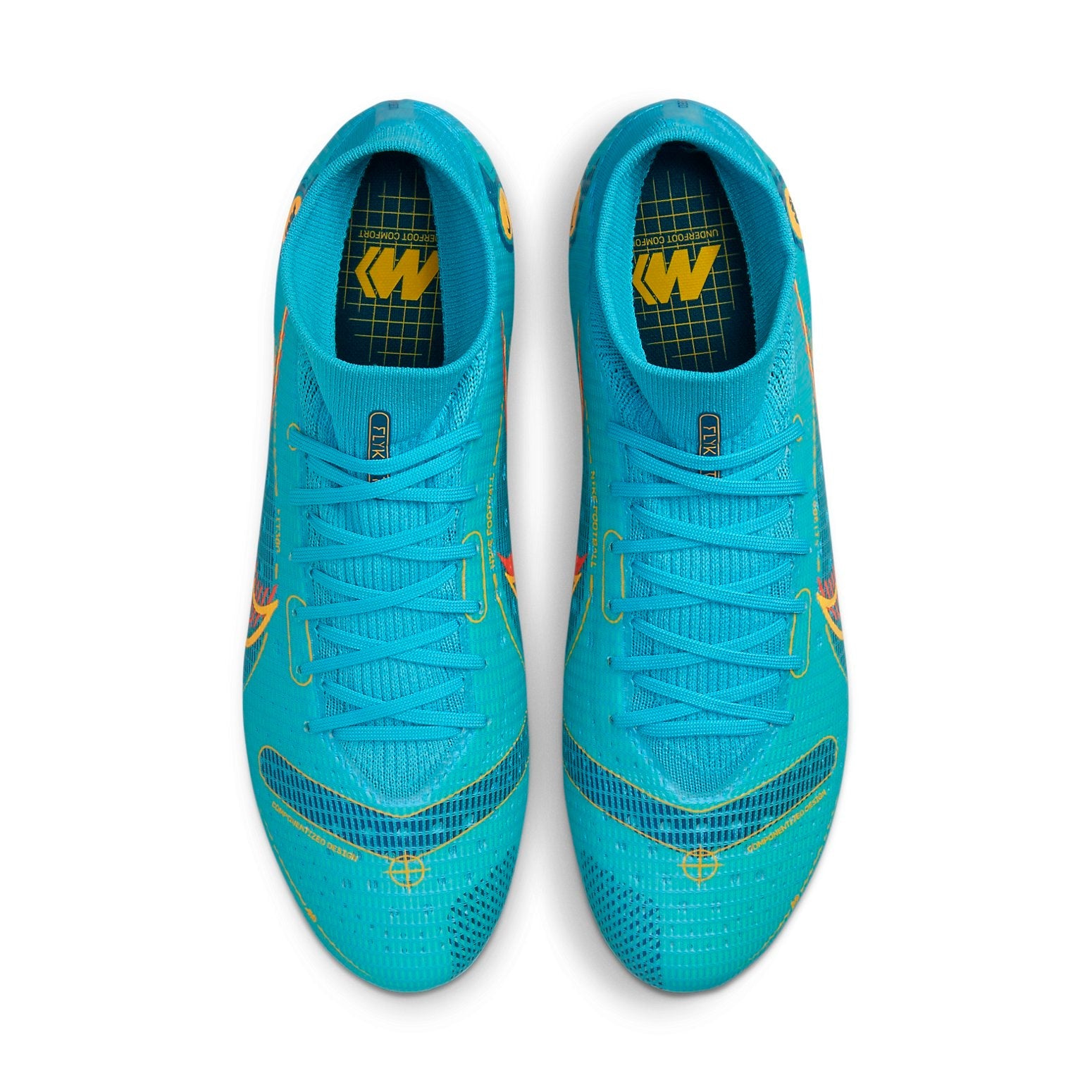 Nike Mercurial Superfly 8 Pro FG 'Chlorine Blue Laser Orange' DJ2848-484