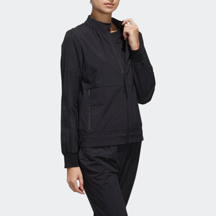 (WMNS) adidas Sports Stylish Jacket Black EH3921