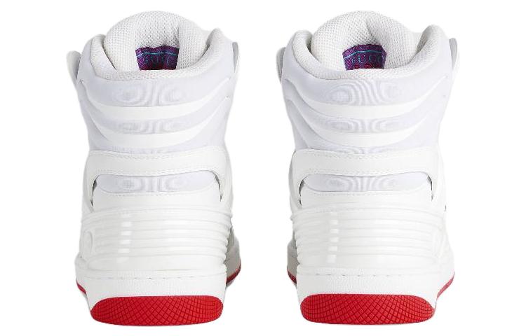 (WMNS) Gucci Basket High 'White Demetra Red' 676111-2SHG0-9076