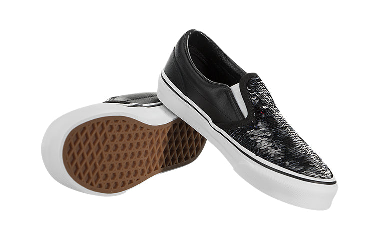 (PS) Vans Classic Slip-On 'Black White' VN0A4BUTTB8