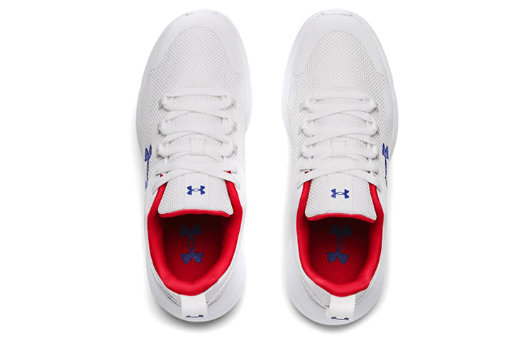 Under Armour Unisex Essential Low-Top Running Shoes White/Blue 3022954-106