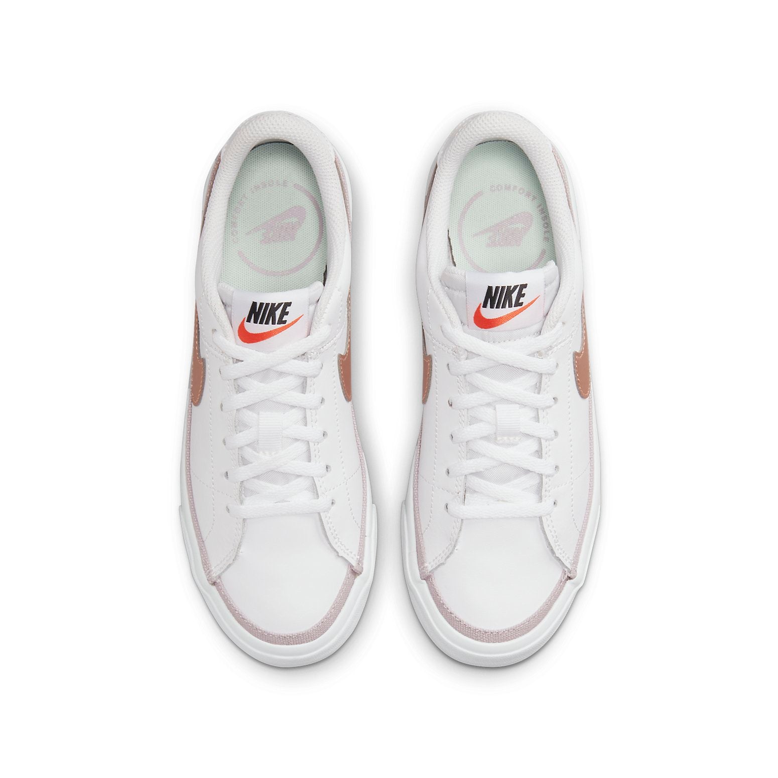(GS) Nike Court Legacy 'White Metallic Red Bronze' DA5380-112
