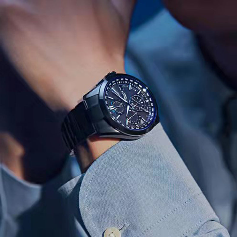 Casio Analog Watch 'Black Royal Blue' OCW-T2600B-1AJF