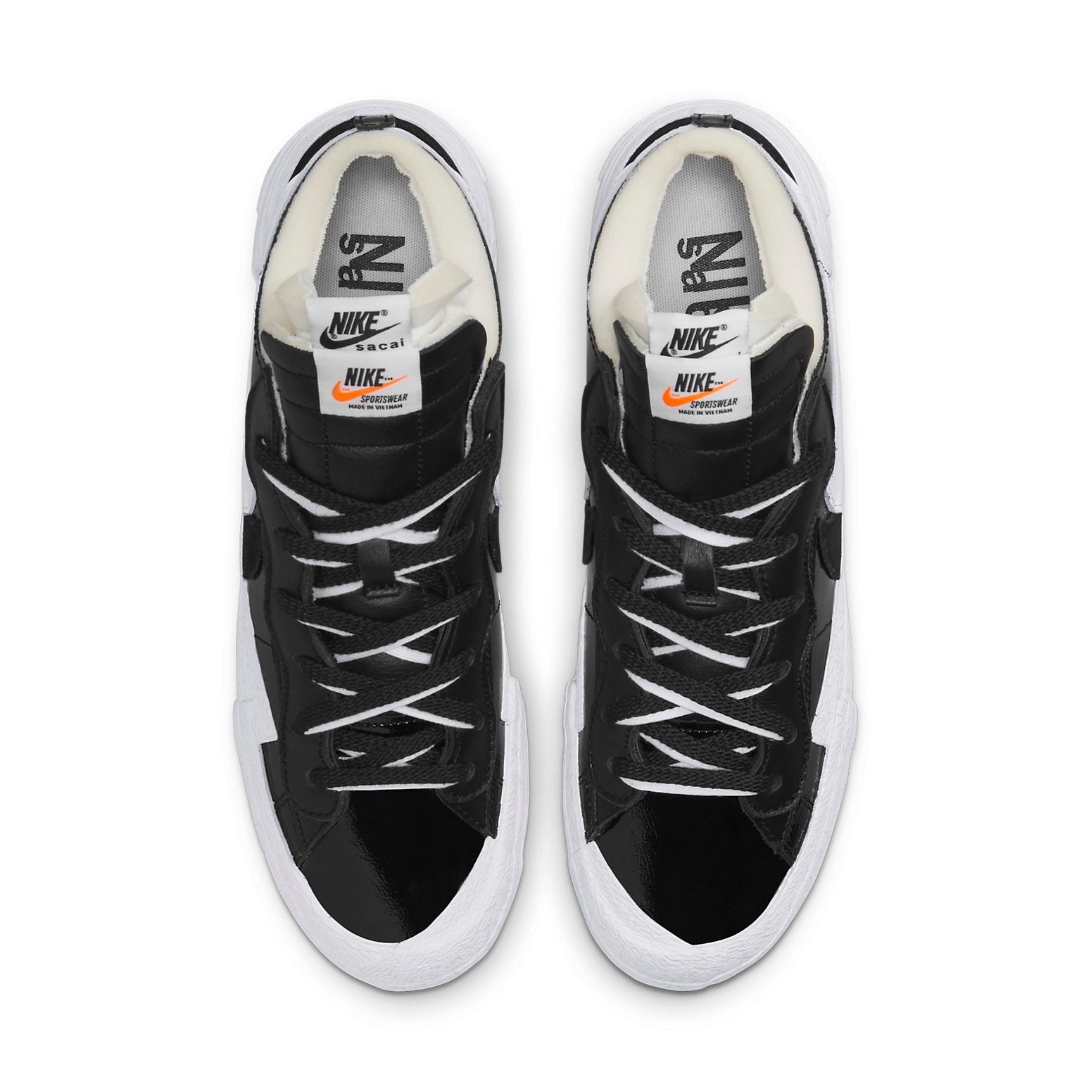 Nike x sacai Blazer Low 'Black Patent' DM6443-001