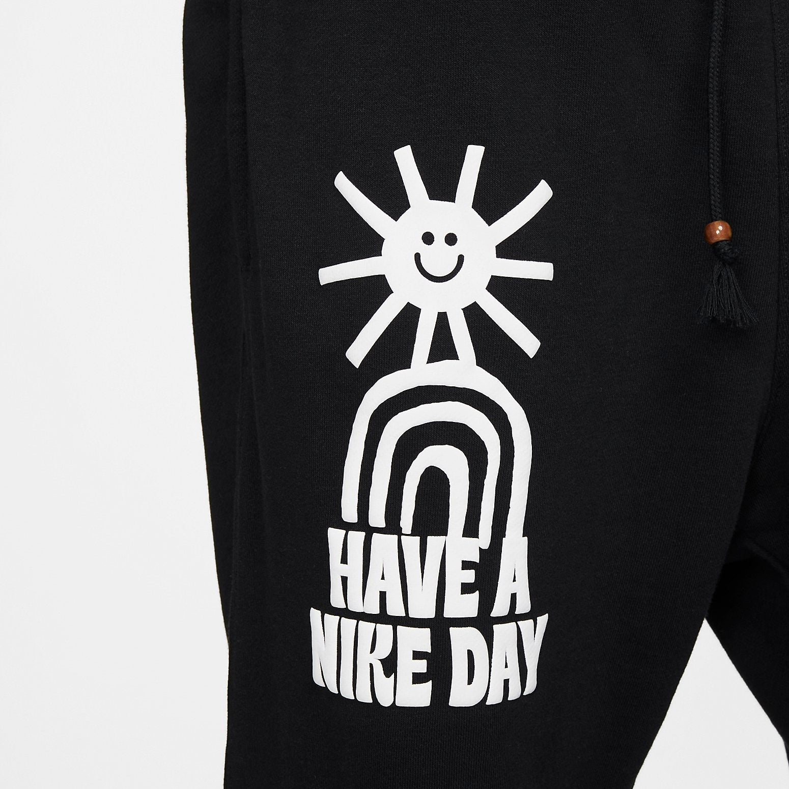 NIKE Sportswear French Terry Pants 'Black White' DQ4173-010