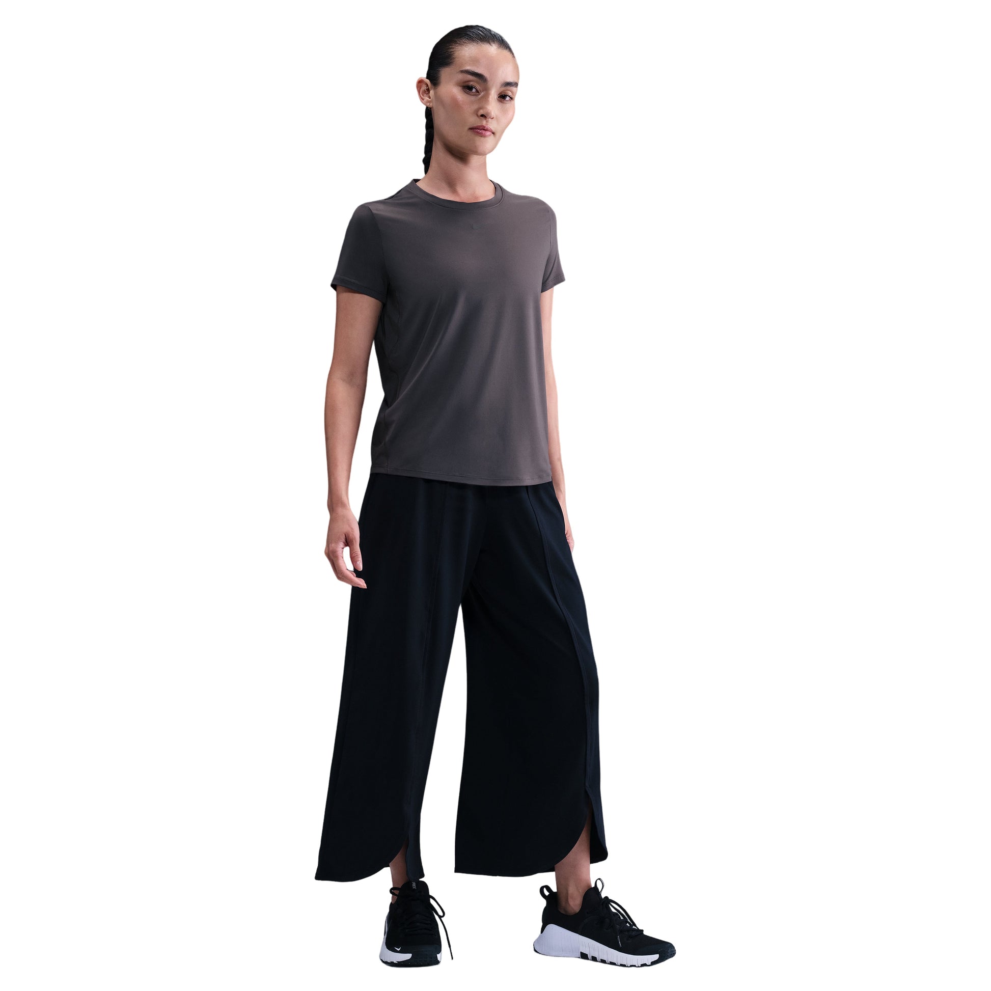 (WMNS) Nike One Classic Dri-FIT Short-Sleeve T-Shirt 'Thunder Grey' FN2799-036