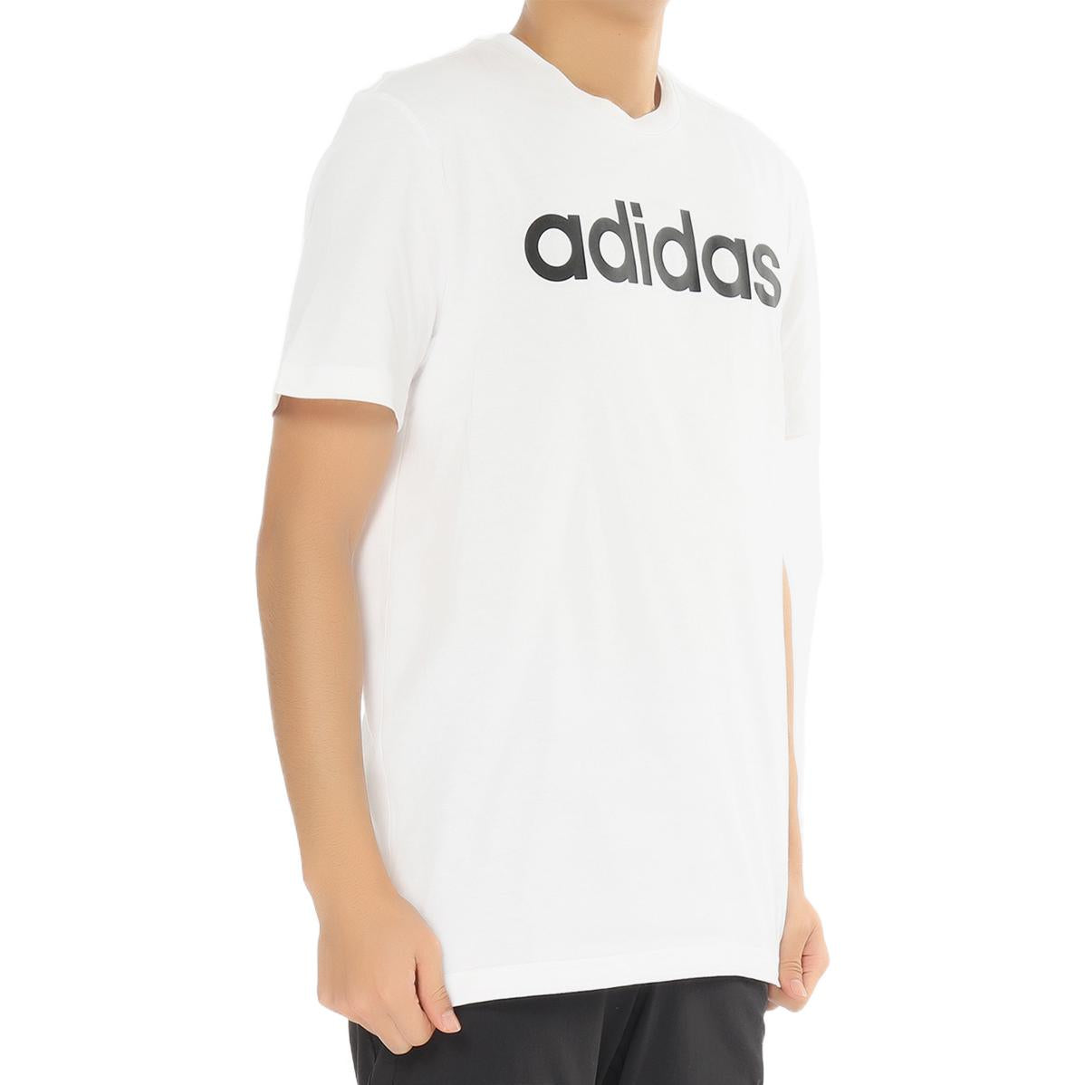 Men's adidas Comm Tee Large Alphabet Logo Printing Pullover Round Neck Short Sleeve White T-Shirt CW3589