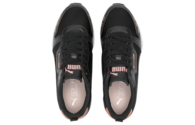 (WMNS) PUMA R78 Metallic Sneakers Black/Pink/White 374739-01