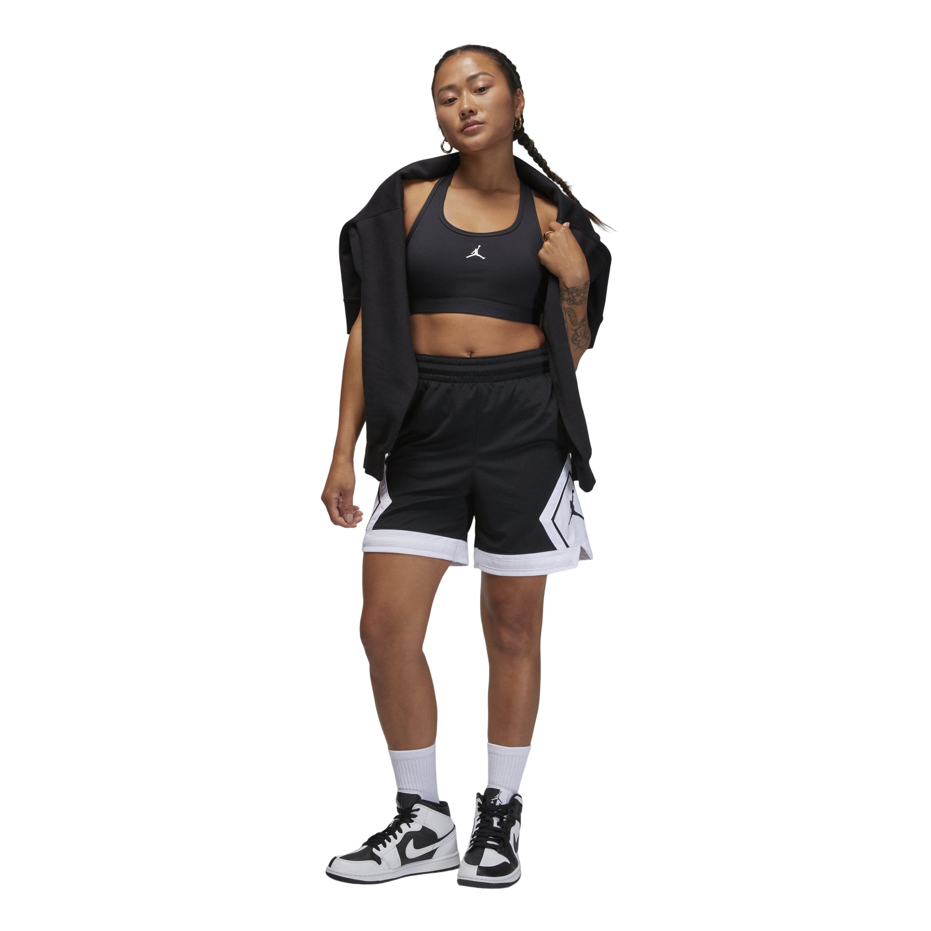 (WMNS) Air Jordan Sport Medium-Support Padded Jumpman Bra 'Black' FB6873-010