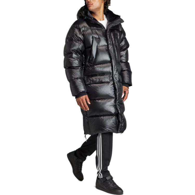 adidas Long Down Puffer Jacket Asia Sizing 'Black' IR7135