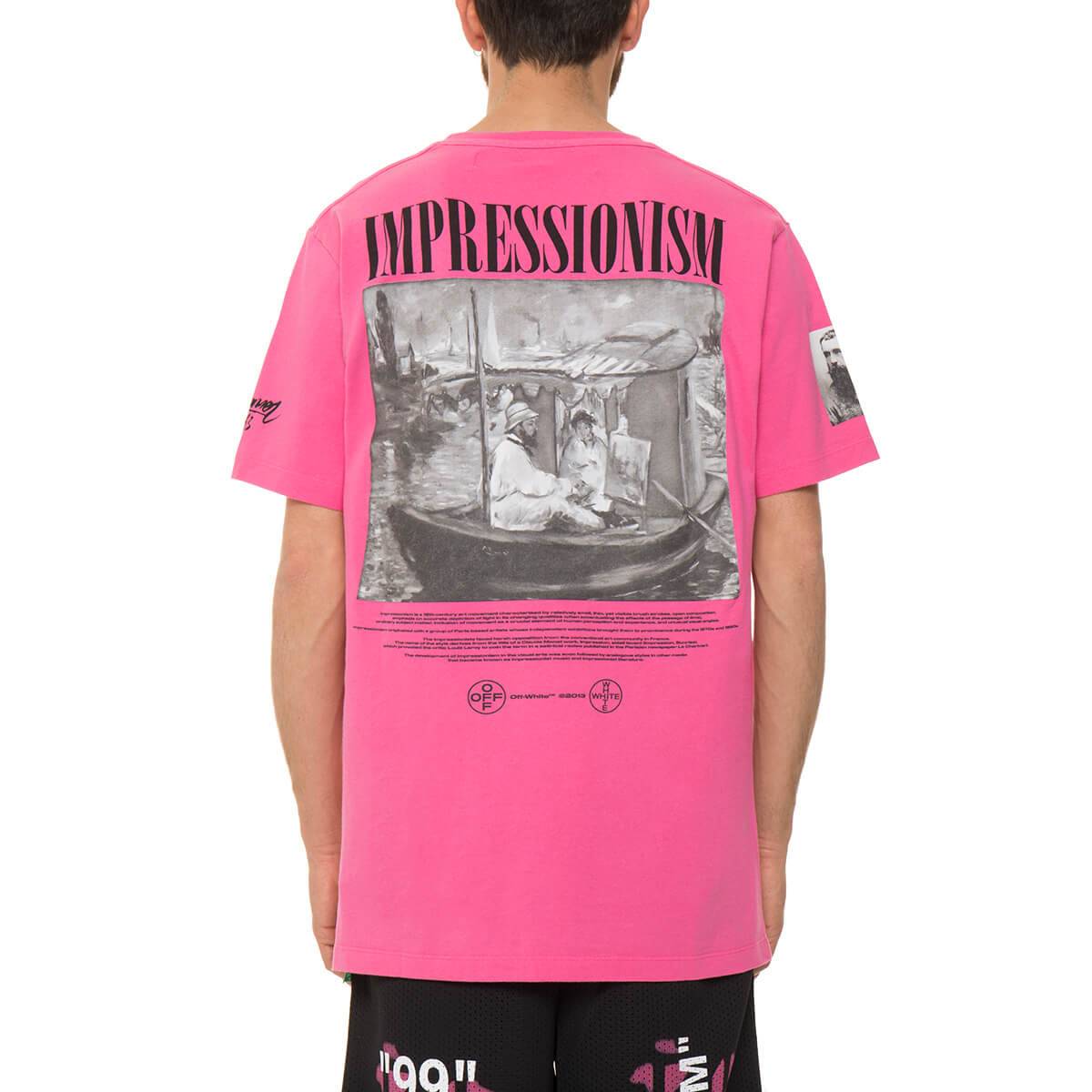 Off-White SS19 Boat Graphic Print Impressionism Cotton OMAA027R191850112888