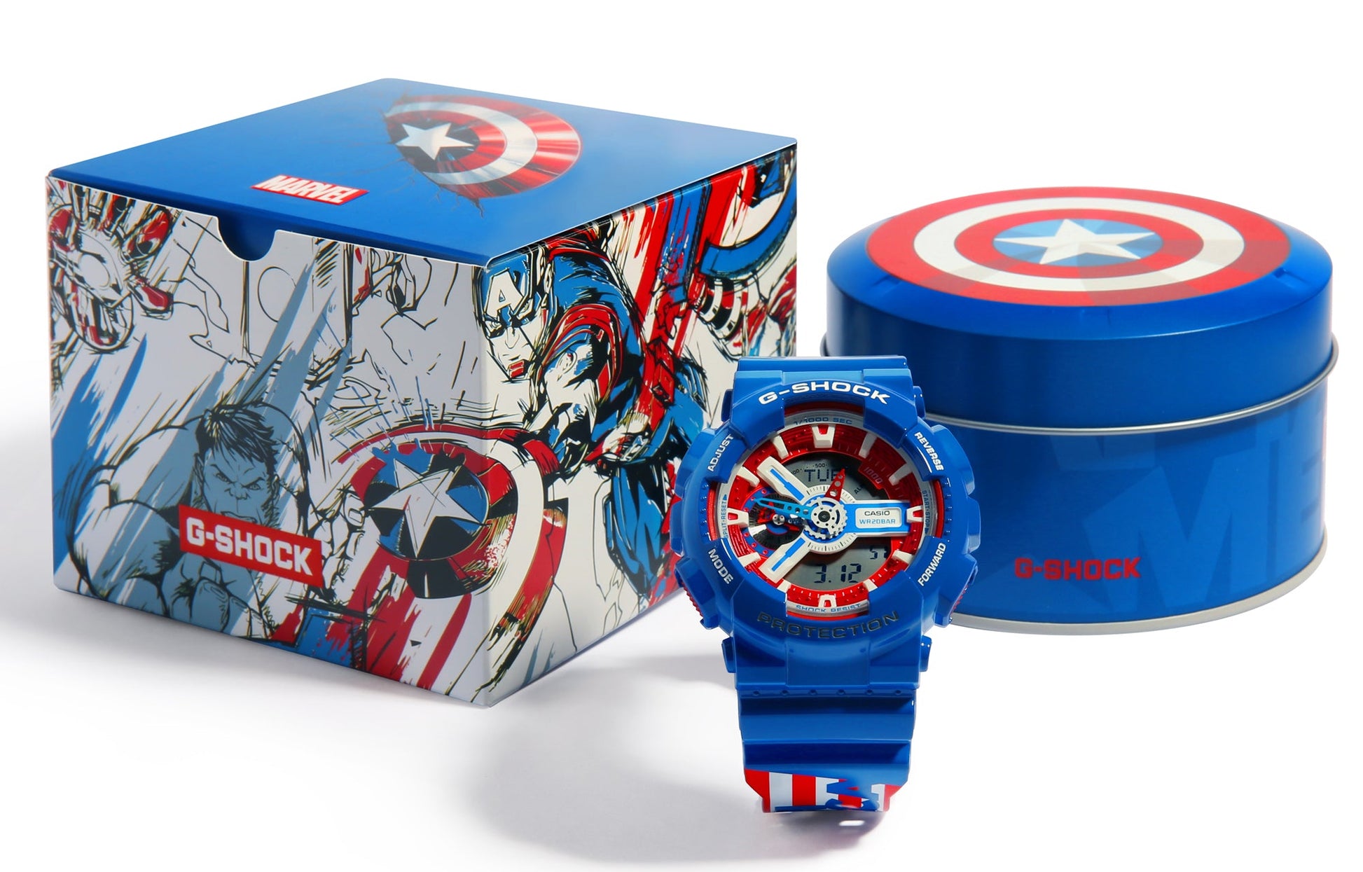 CASIO G-Shock Analog-Digital 'Blue' GA-110CAPTAIN-2PR