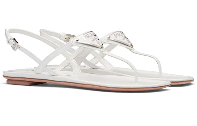 (WMNS) PRADA Cross Strap Sandals 'White' 1Y032M_069_F0009_F_005