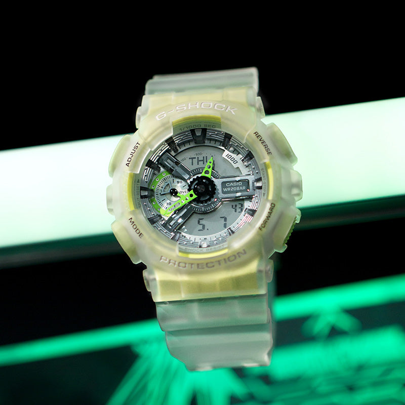 CASIO G-Shock Analog-Digital 'Translucent Yellow' GA-110LS-7APR