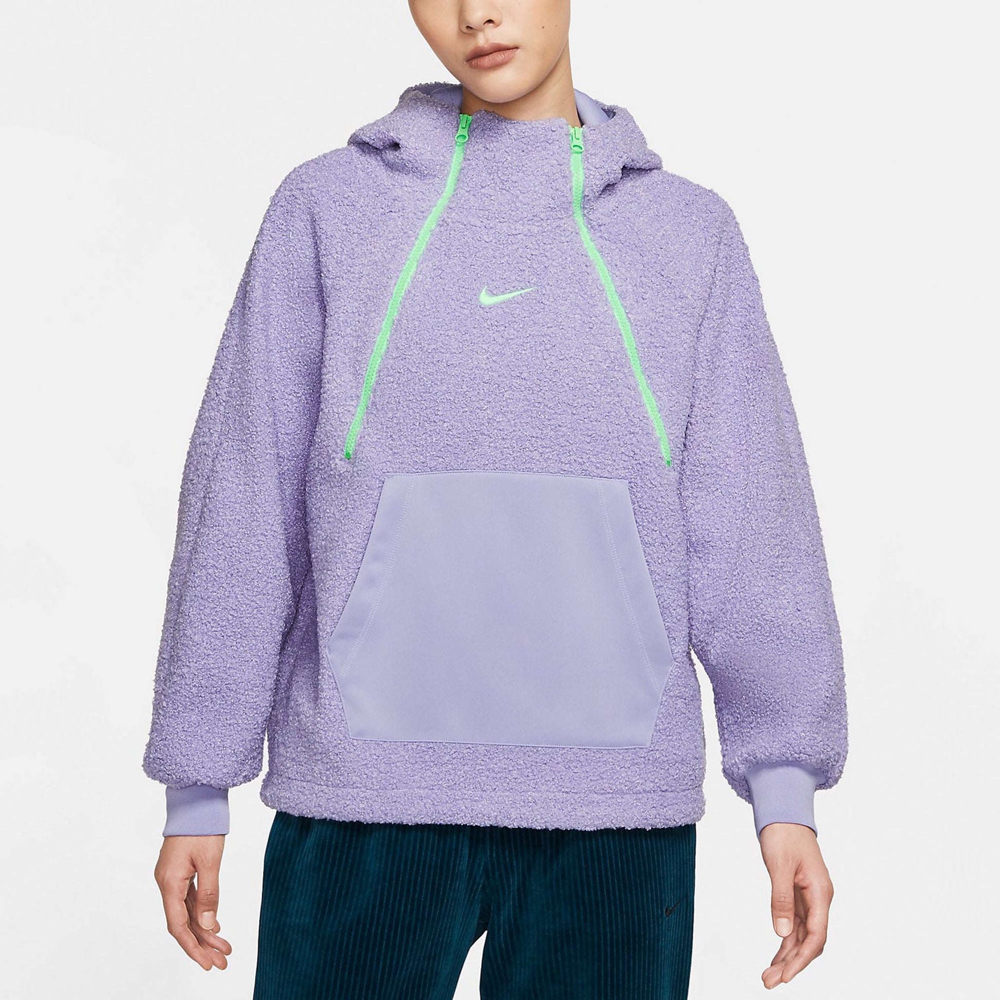 (WMNS) Nike Sportswear Zipper Sports hooded Pullover Jacket Purple DC5141-531