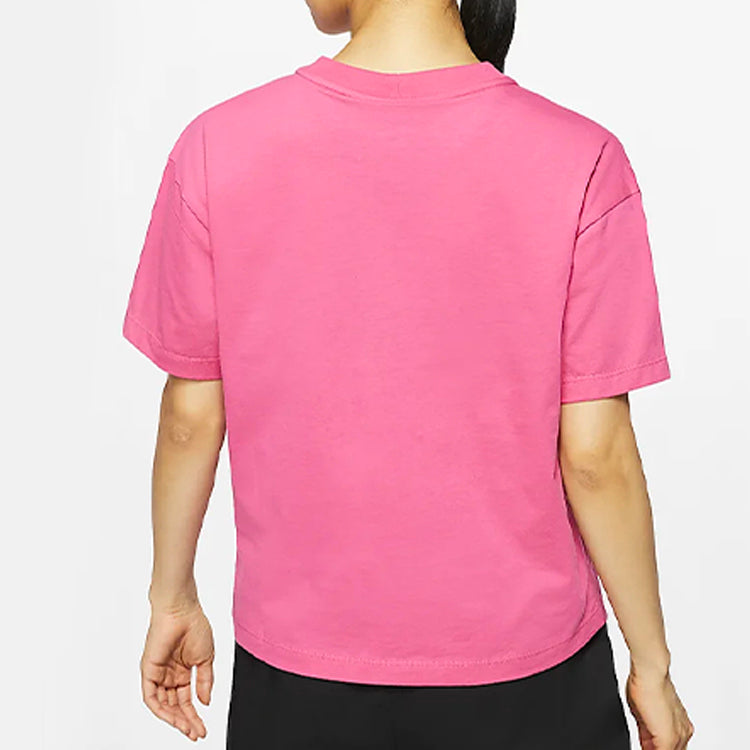 (WMNS) Nike Sportswear Top Logo Printed Tee Red AH4008-674