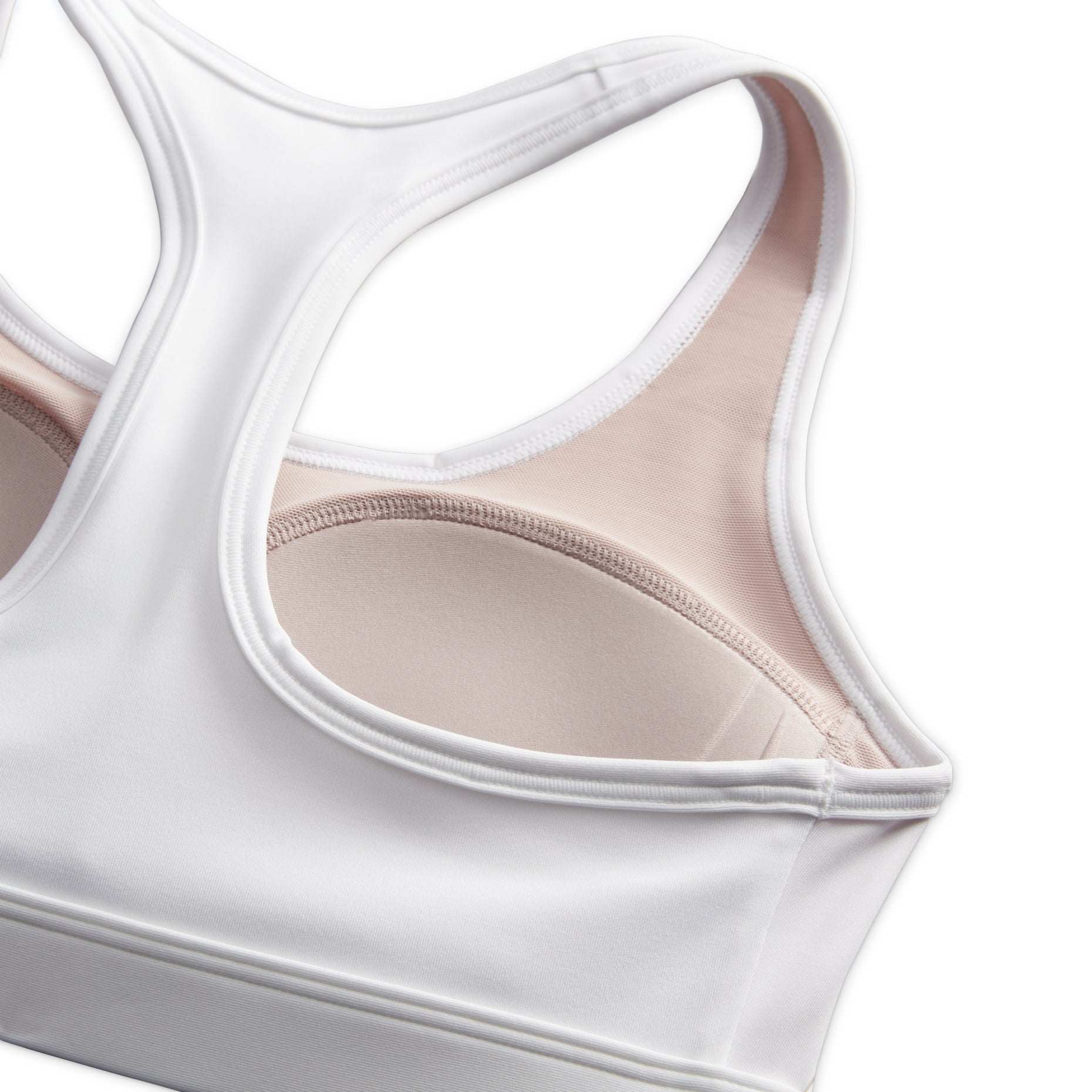 (WMNS) Nike Swoosh Medium Support Sports Bra 'White' DX6822-100