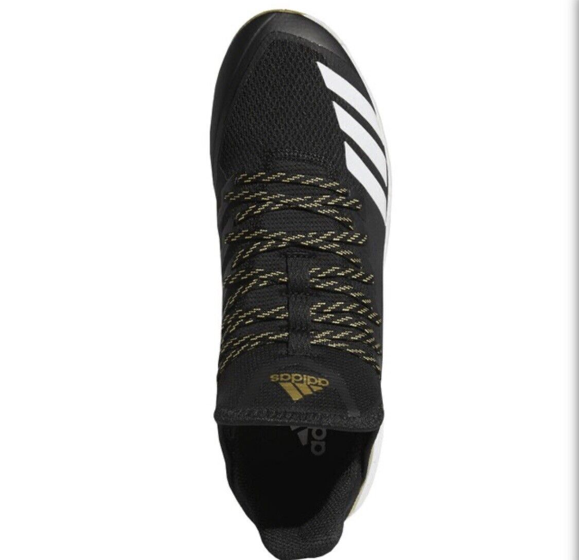 adidas Icon 4 Baseball Cleats 'Black Carbon Gold' B39439