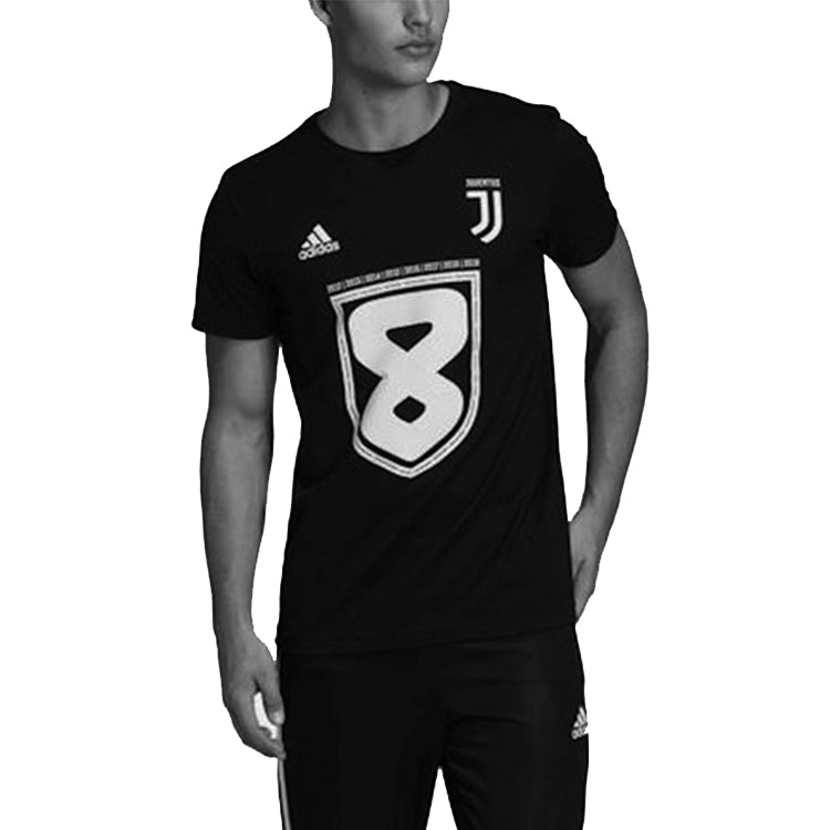 Men's adidas Juventus 8 Short Sleeve Black T-Shirt FT5891