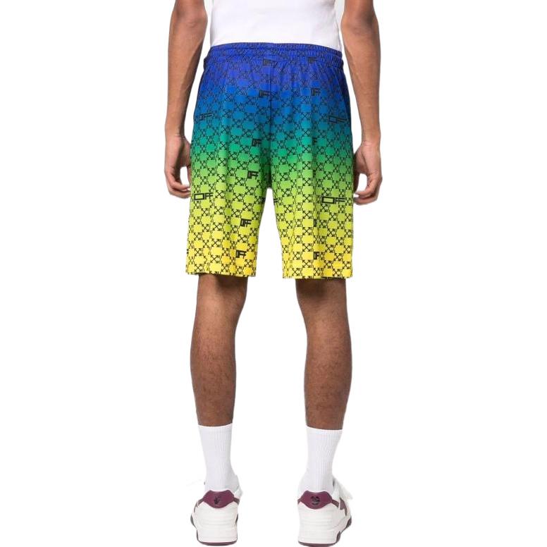 Off-White SS22 Gradient Printing Shorts Multicolor OMVH025S22FAB0018410