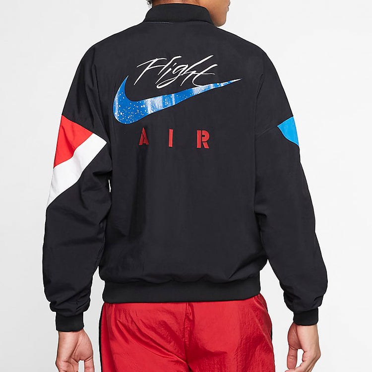 Air Jordan Legacy aj4 lightweight logo Printing Sports Splicing Jacket 'Usa' CQ8308-010