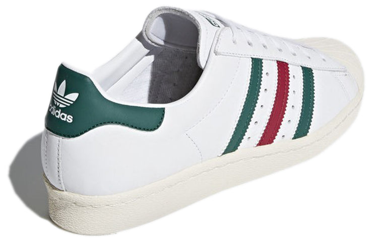 adidas Superstar 80s 'White Green Ruby' CQ2654