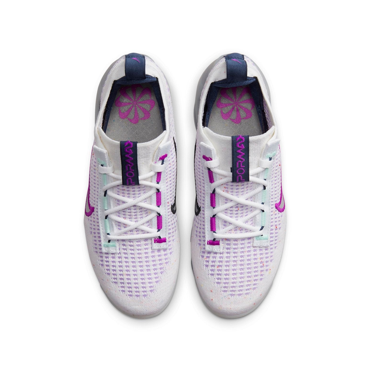 (GS) Nike Air VaporMax 2021 Flyknit 'White Violet Frost' DB1550-105