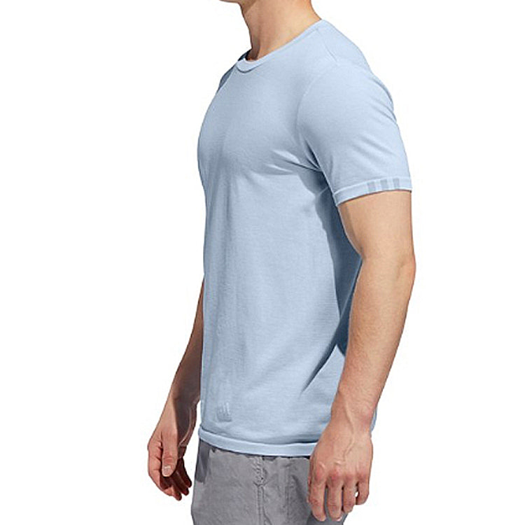Men's adidas 25/7 TEE Running Sports Short Sleeve Blue Gray 7 TEE DZ1814