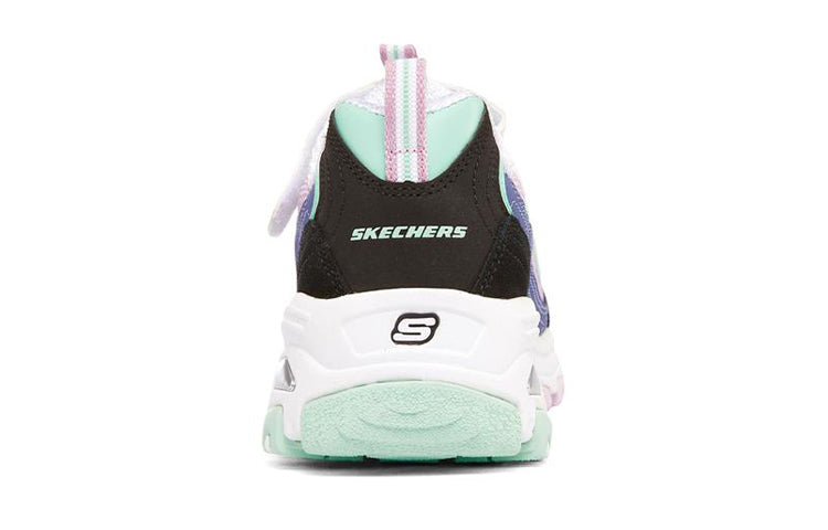 (GS) Skechers D'Lites 'White Blue Pink' 302536L-WLVB